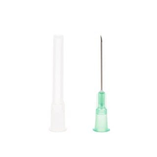 21G x 1" (0.8mm x 25mm) Green Thin Wall BD Hypodermic Needles